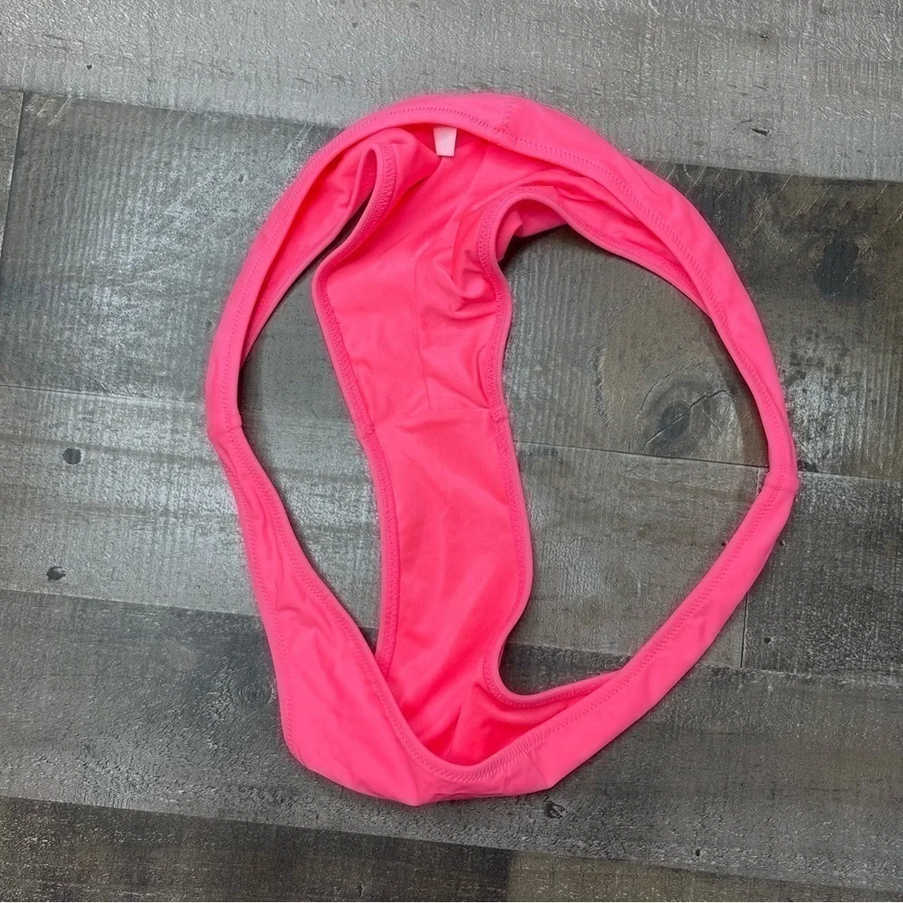 Victoria’s Secret Bright Pink Cheeky Bikini Bottom size Large